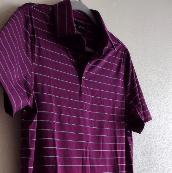 Chase 54 Men's Notion Striped Golf Polo Small - Picture 4 of 12